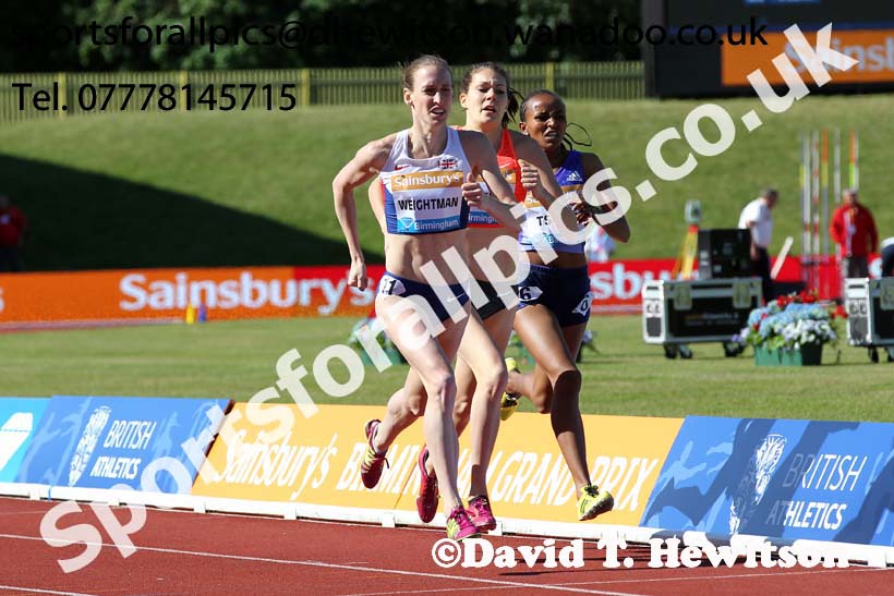 Womens 1500 metres, IAAF Diamond League, Birmingham. Photo: David T. Hewitson/Sports for All Pics
